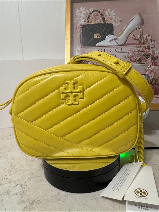 Tory Burch Handbags - Tory Burch Kira Lemon Quilted Leather Crossbody NWT and Dusty